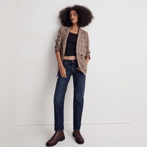 NWT Madewell Caldwell Double-Breasted Blazer in Wardlow Plaid
